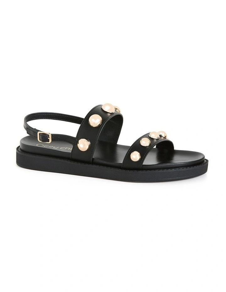 Wide Fit Wren Sandal in Black image 1