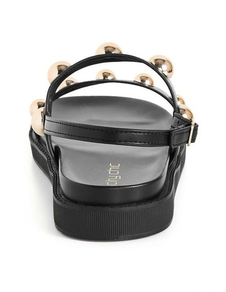 Wide Fit Wren Sandal in Black image 2