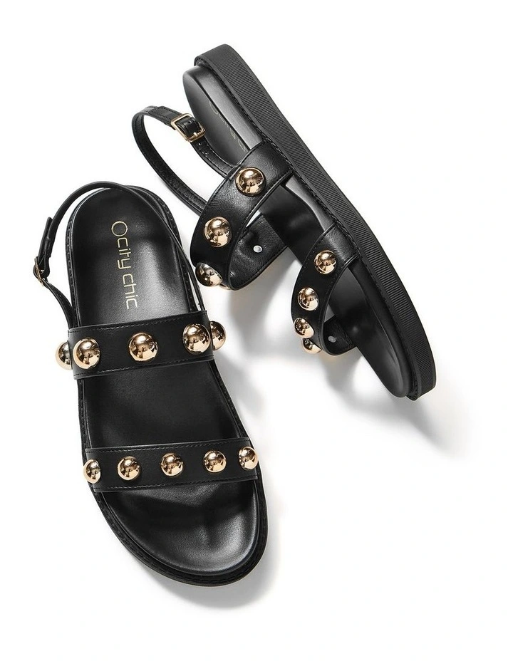 Wide Fit Wren Sandal in Black image 6