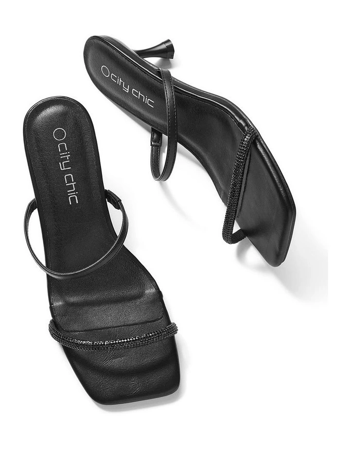 Wide Fit Keira Heel in Black image 6