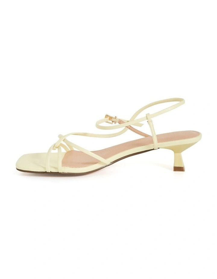 Wide Fit Stacie Heel in Lemon image 3