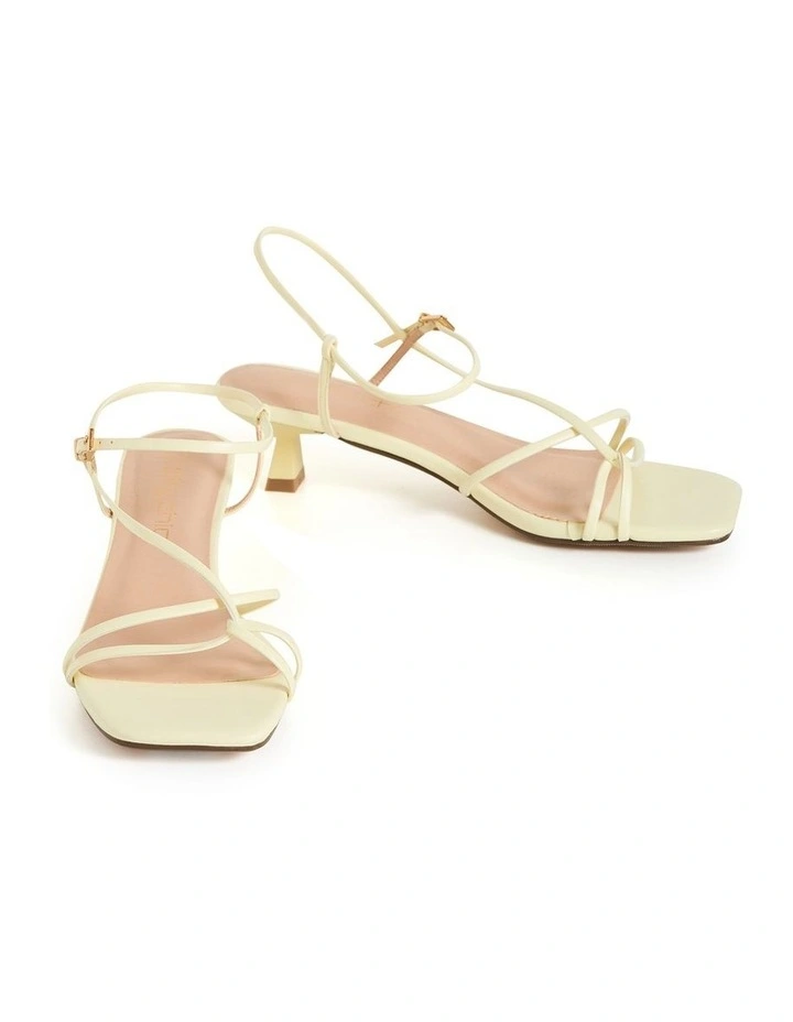 Wide Fit Stacie Heel in Lemon image 4