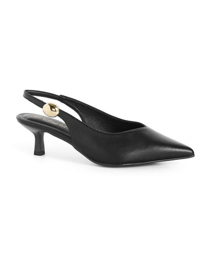 Wide Fit Alina Slingback in Black image 1