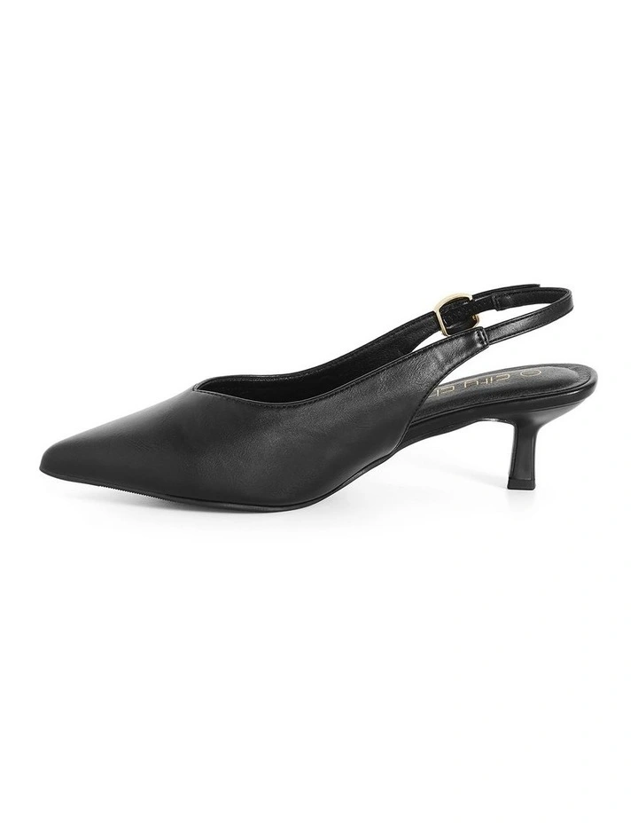 Wide Fit Alina Slingback in Black image 3