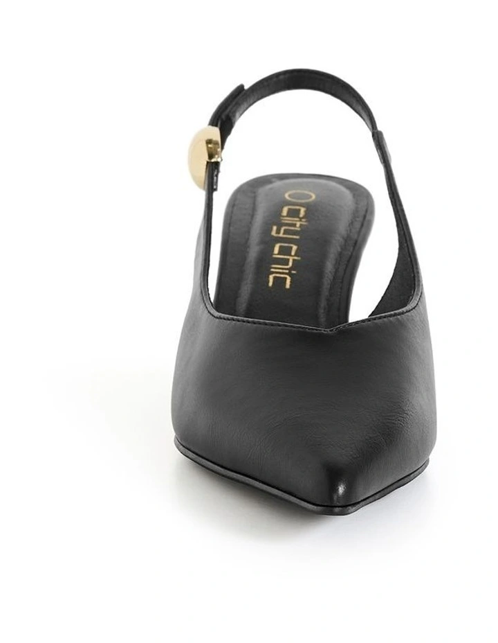 Wide Fit Alina Slingback in Black image 4