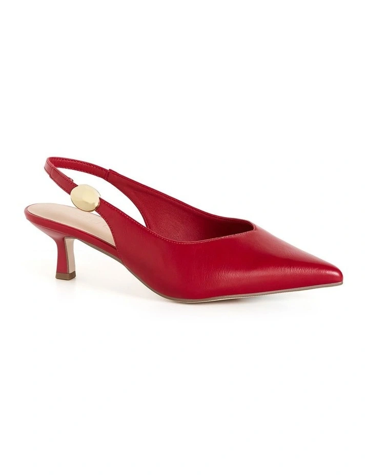 Wide Fit Alina Slingback in Cherry Red image 1