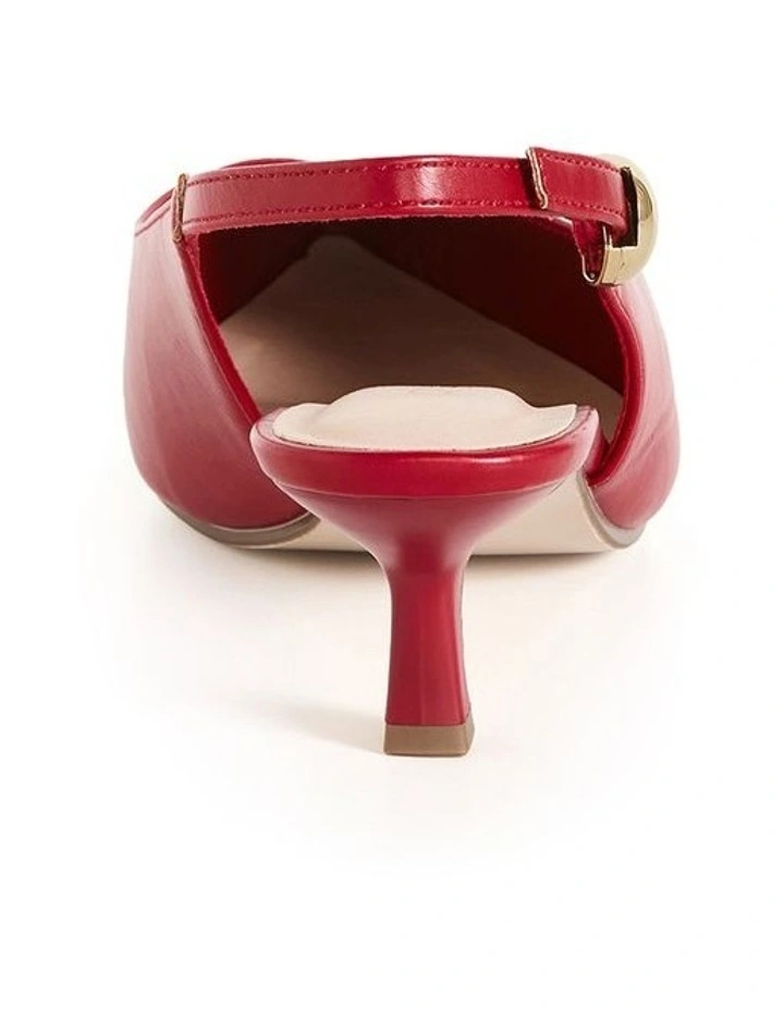 Wide Fit Alina Slingback in Cherry Red image 2