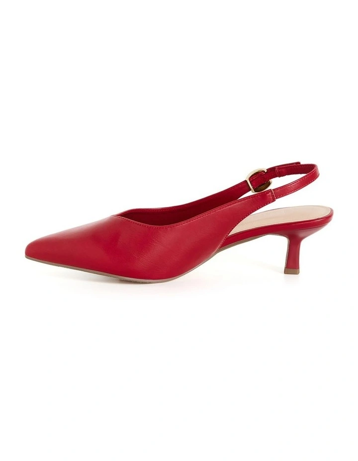 Wide Fit Alina Slingback in Cherry Red image 3