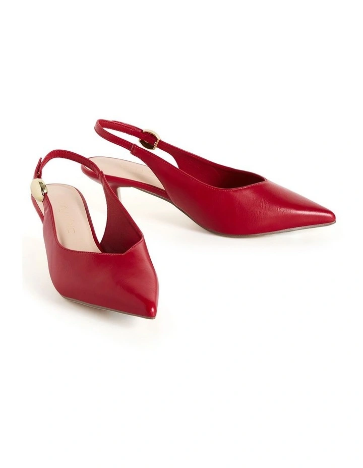 Wide Fit Alina Slingback in Cherry Red image 5