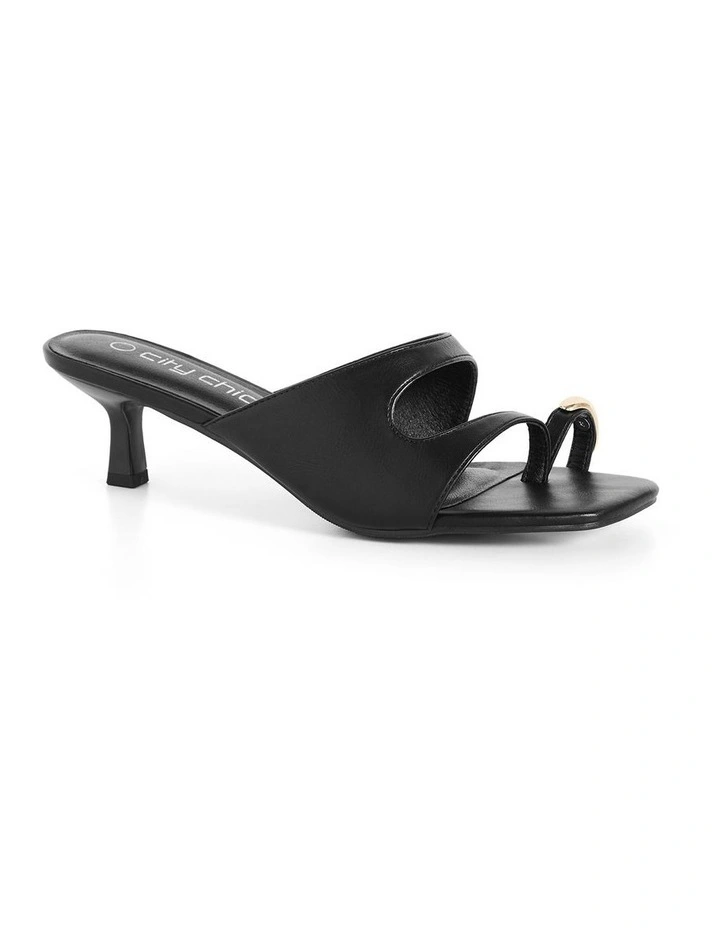 Wide Fit Muse Heel in Black image 1
