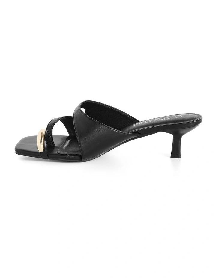 Wide Fit Muse Heel in Black image 3