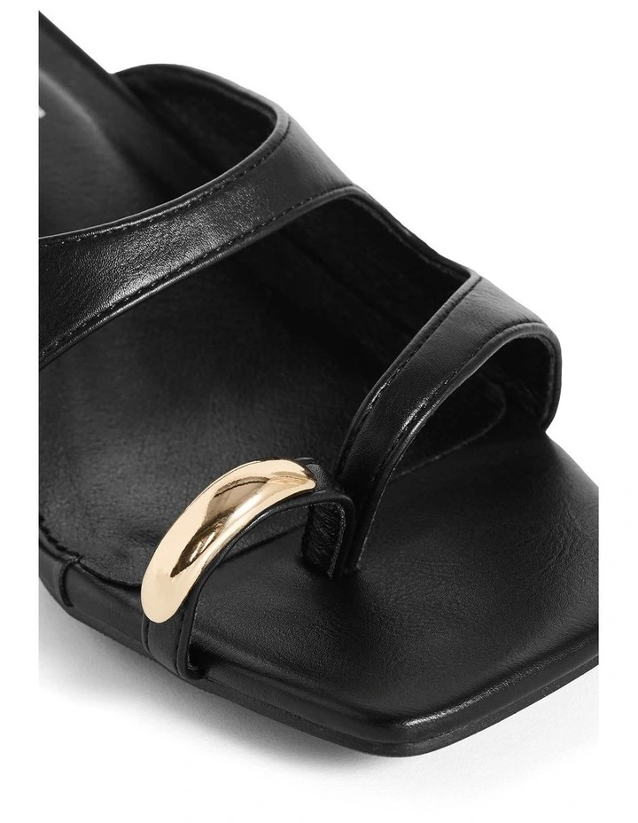 Wide Fit Muse Heel in Black image 6