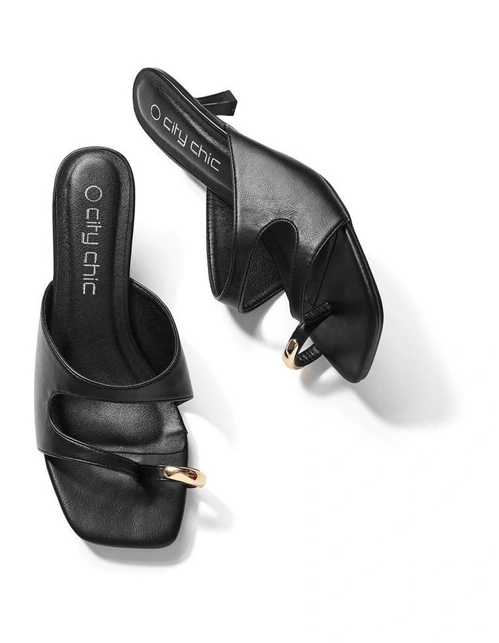 Wide Fit Muse Heel in Black image 7