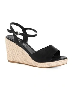Wide Fit Suki Wedge in Black
