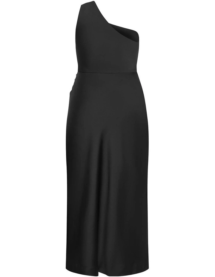Joy One Shoulder Maxi Dress in Black image 4