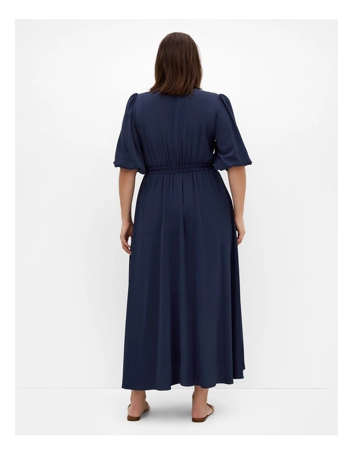 Jolene V-Neck Maxi Dress in Navy image 2