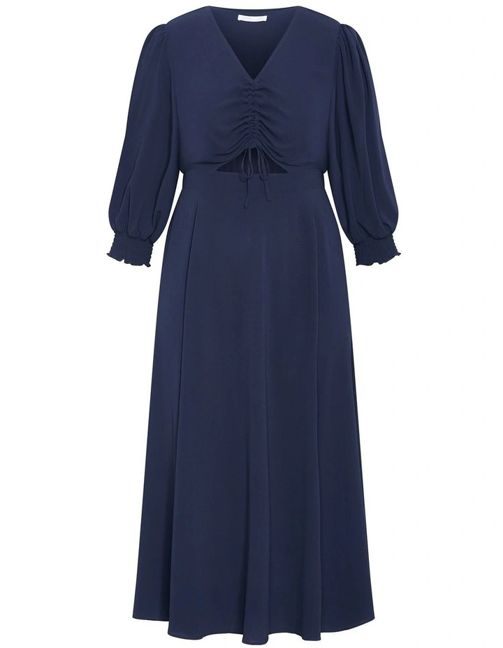 Jolene V-Neck Maxi Dress in Navy image 3