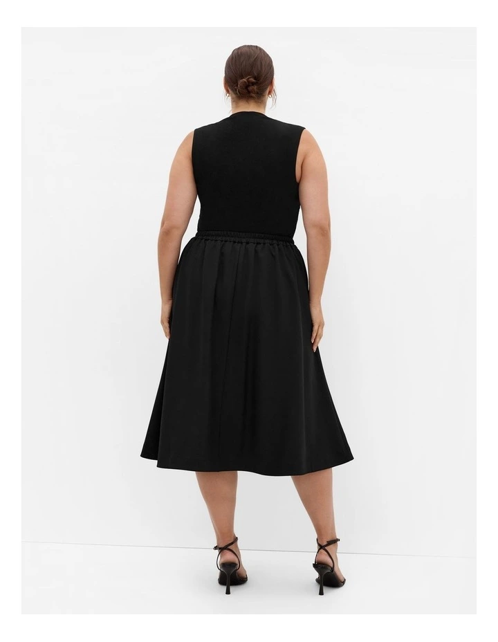 Pia Midi Skirt in Black image 2