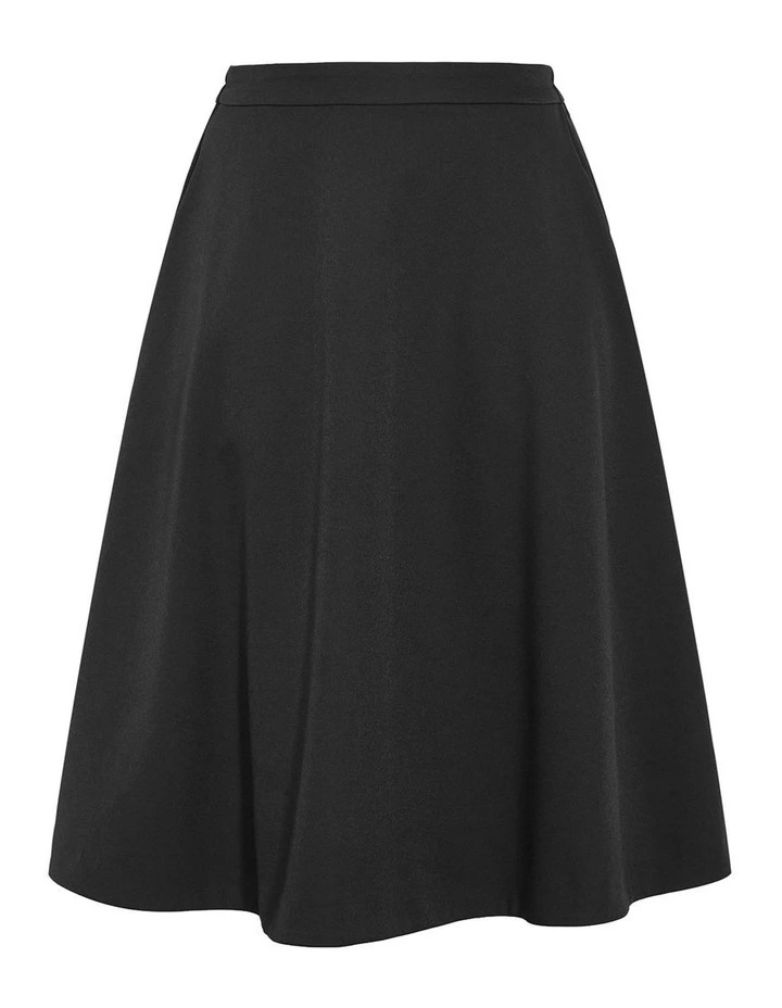 Pia Midi Skirt in Black image 3