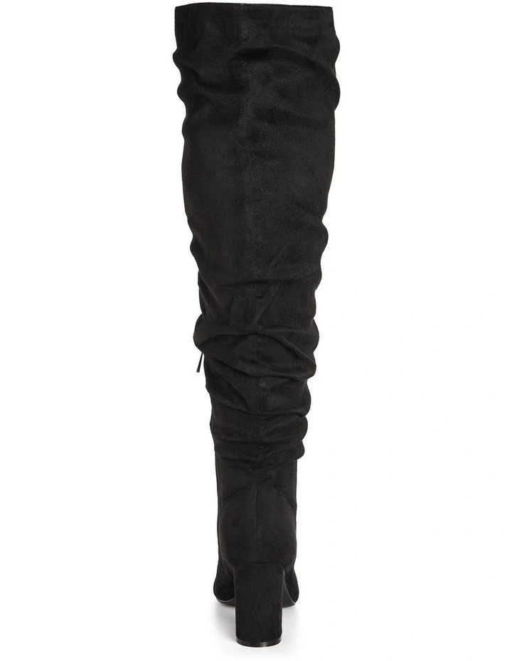 Wide Fit Raquel Knee Boot in Black image 2