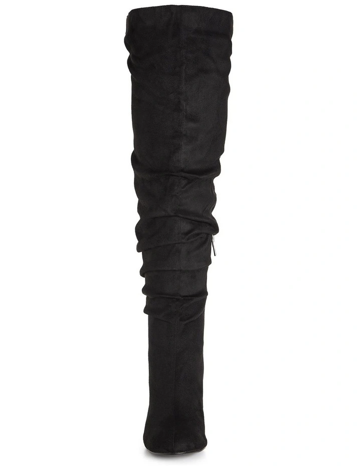 Wide Fit Raquel Knee Boot in Black image 4