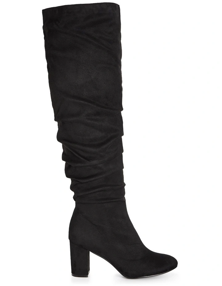 Wide Fit Raquel Knee Boot in Black image 5