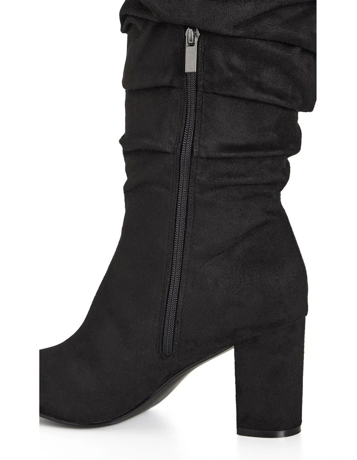 Wide Fit Raquel Knee Boot in Black image 6