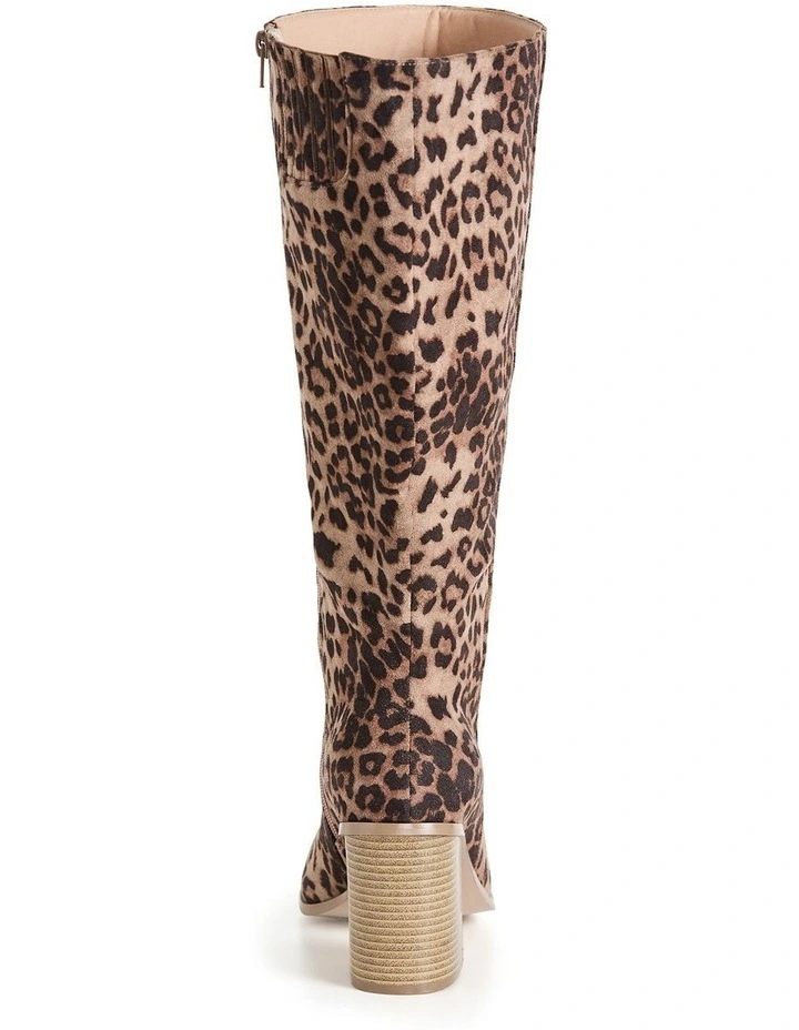 Wide Fit Wild Leopard Boot in Leopard Print image 2