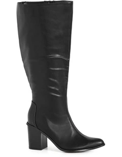Wide Fit Willow Boot in Black