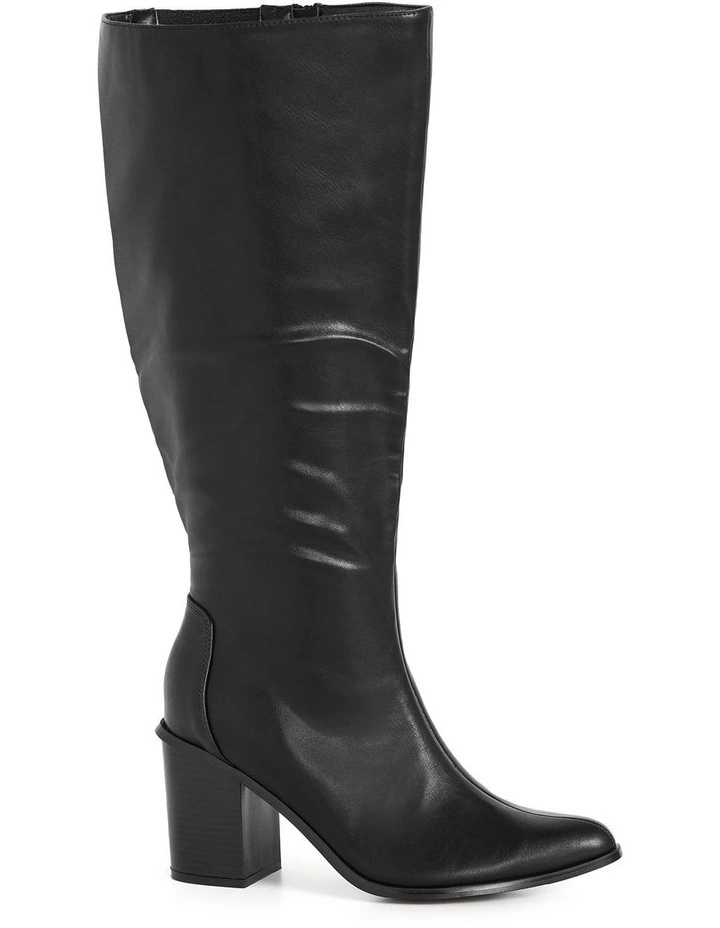 Wide Fit Willow Boot in Black image 1