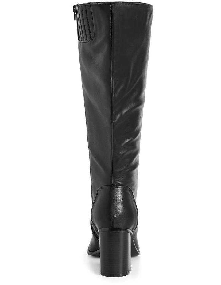 Wide Fit Willow Boot in Black image 2