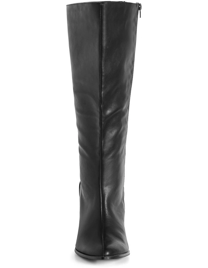 Wide Fit Willow Boot in Black image 4