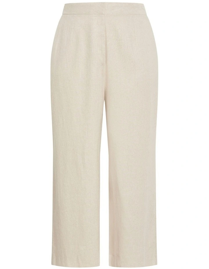 Sylvie Linen Pant in Neutral image 4
