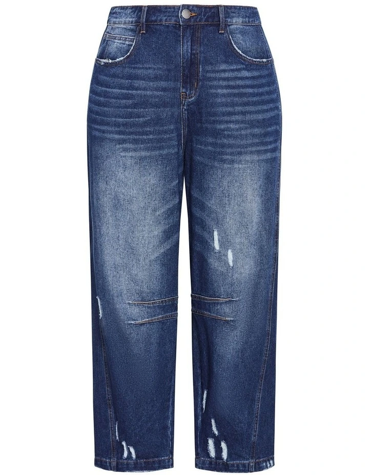 Harley Fit Bea Barrel Leg Jean in Dark Wash image 3