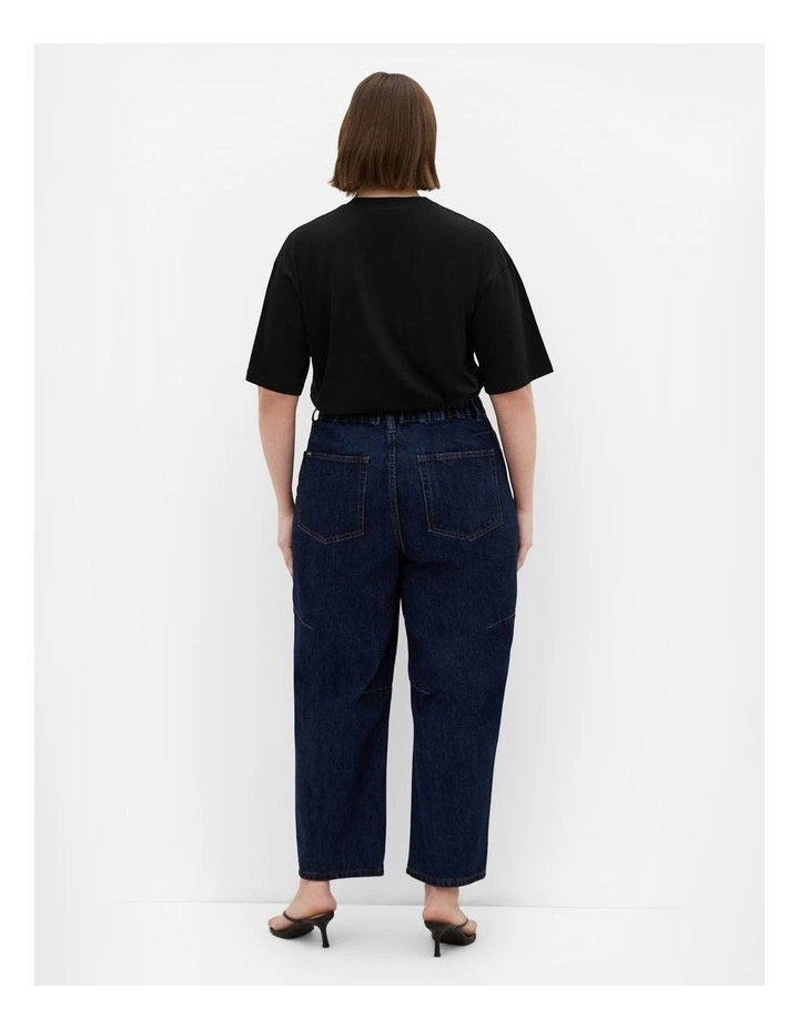 Harley Fit Brooke Barrel Jean in Dark Wash image 2