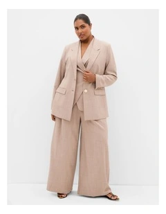 Luci Wide Leg Pant in Latte