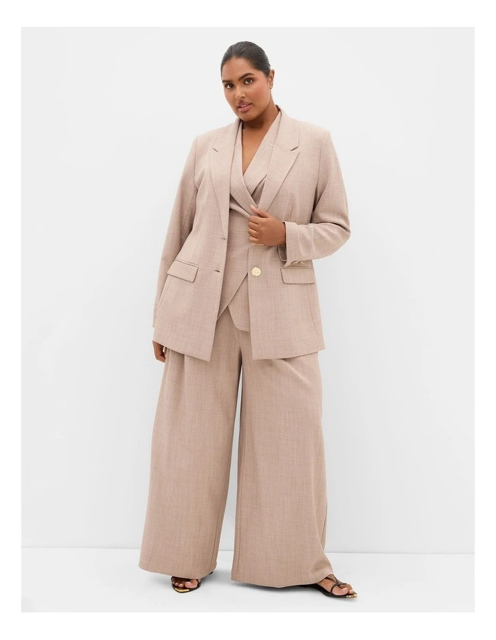Luci Wide Leg Pant in Latte image 1