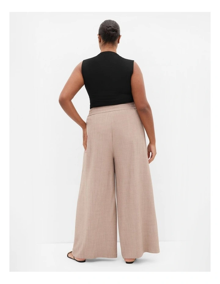 Luci Wide Leg Pant in Latte image 2