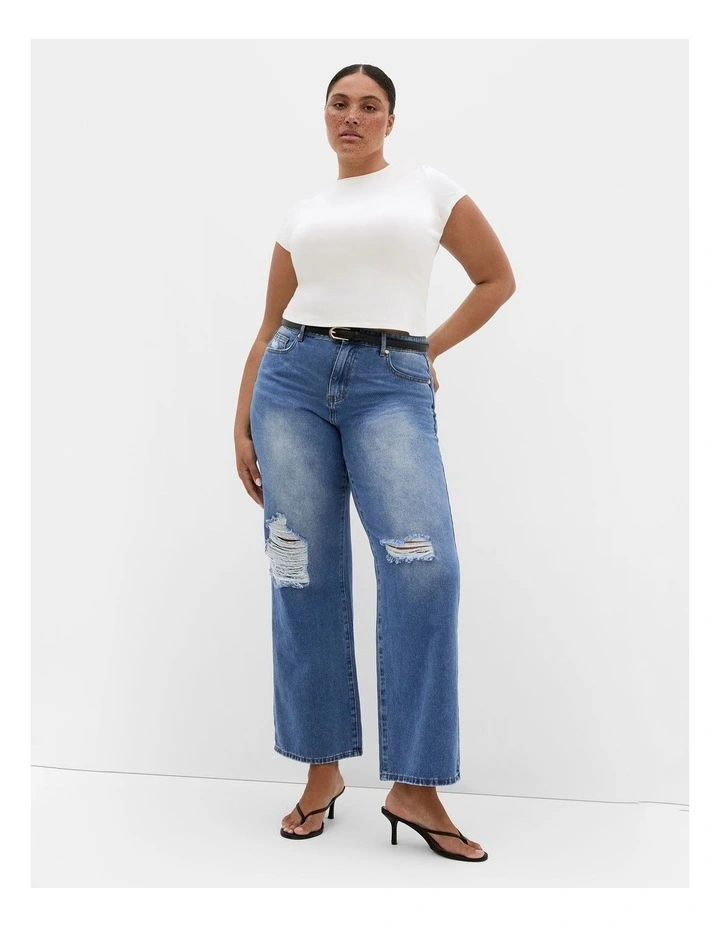 Harley Fit Harriet Wide Leg Jean in Light Wash image 1