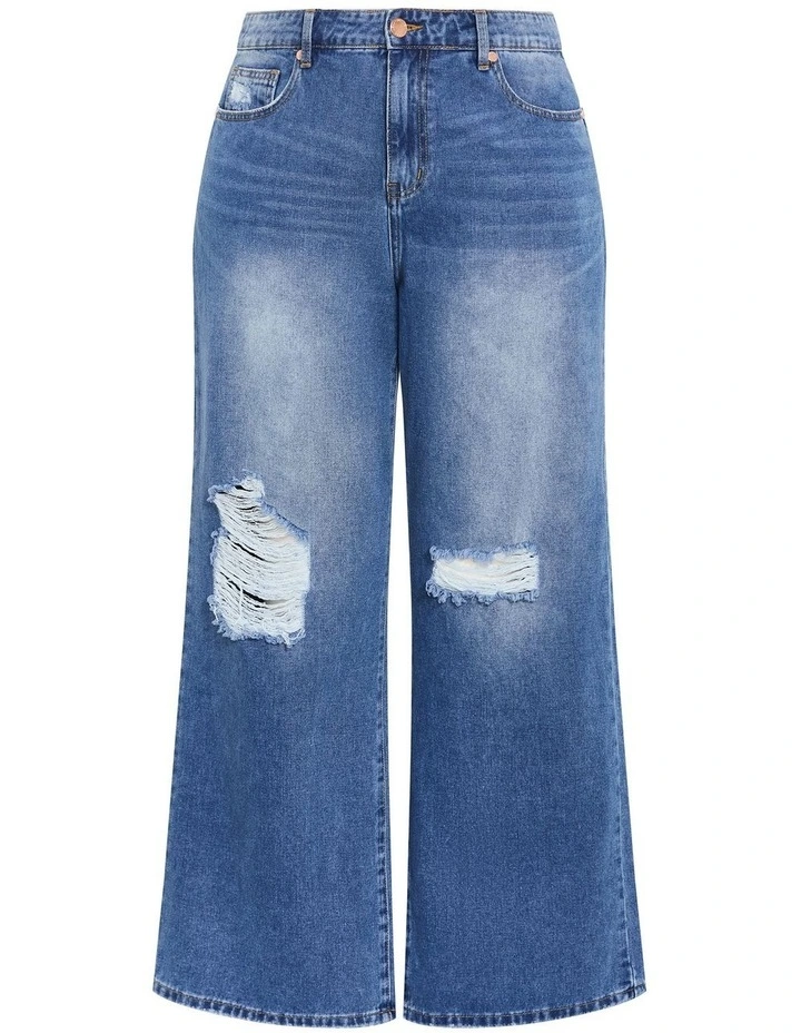 Harley Fit Harriet Wide Leg Jean in Light Wash image 3