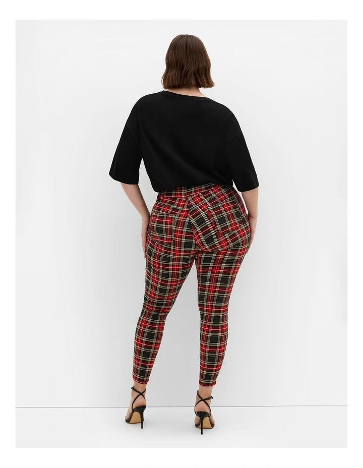 Harley Fit Check Skinny Jean in Black image 2