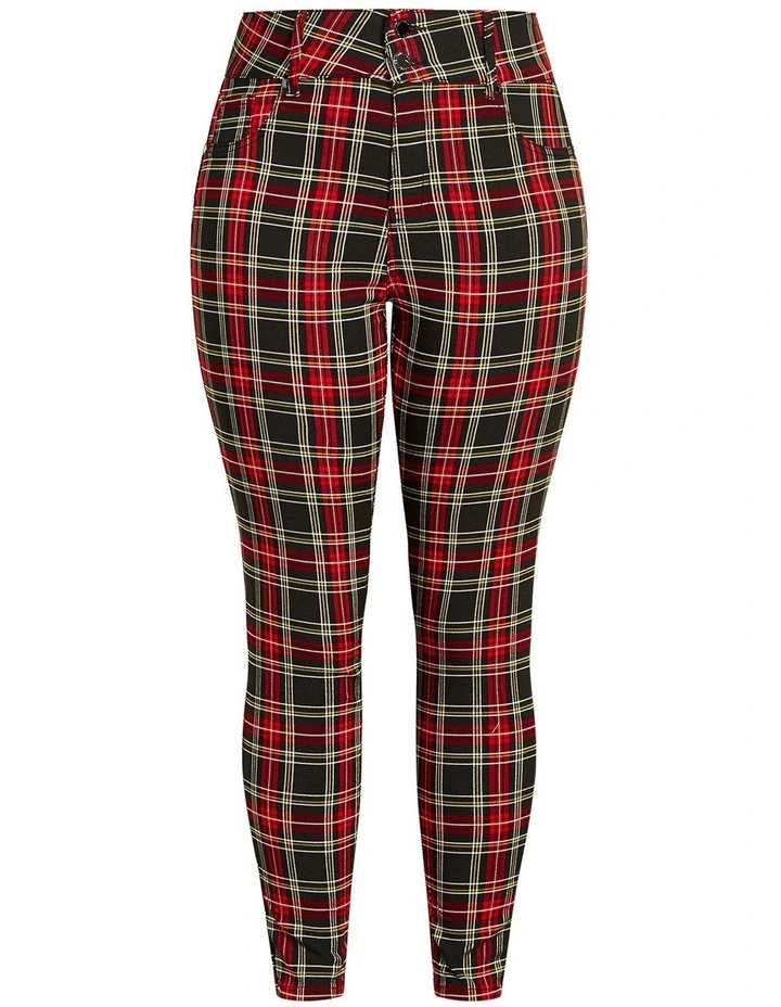 Harley Fit Check Skinny Jean in Black image 3