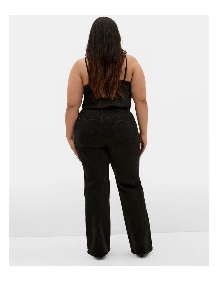 Harley Fit Ivy Straight Leg Regular Jean in Black image 2