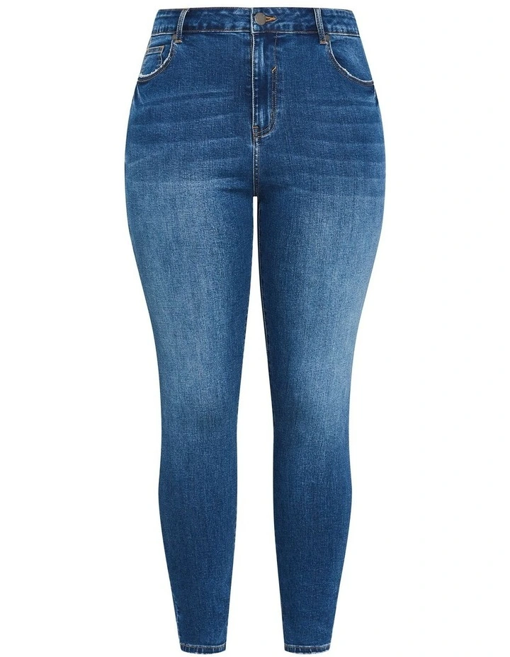 Harley Fit Karla Skinny Jean in Dark Wash image 3