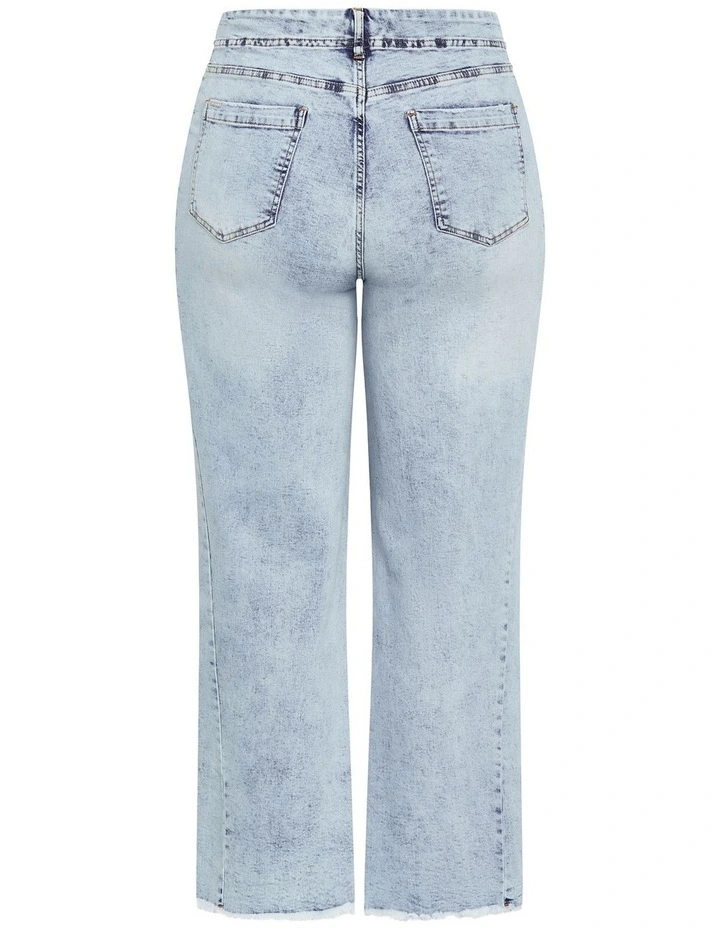 Harley Fit Aliya Wide Leg Jean in Light Wash image 4