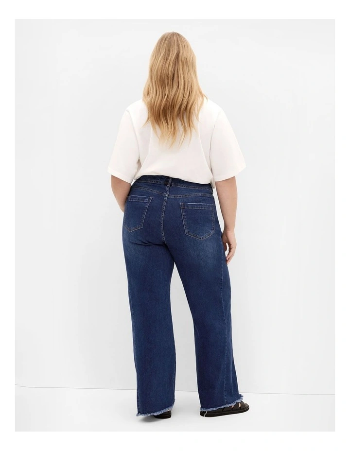Harley Fit Aliya Wide Leg Jean in Mid Wash image 2