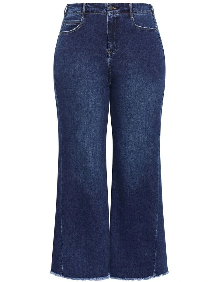 Harley Fit Aliya Wide Leg Jean in Mid Wash image 3