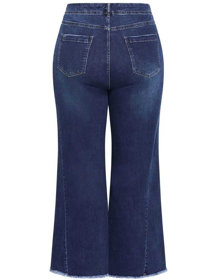 Harley Fit Aliya Wide Leg Jean in Mid Wash image 4