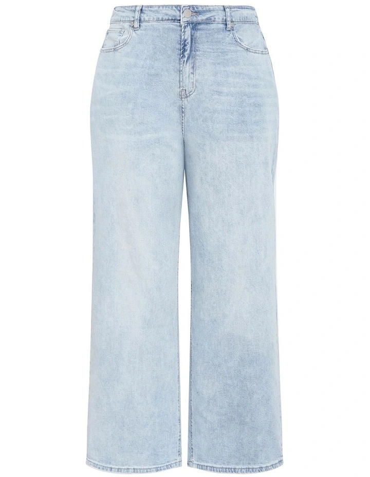 Harley Fit Lora Wide Leg Jean in Light wash image 3