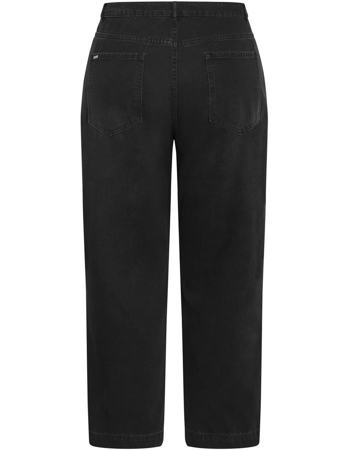 Harley Fit Kenia Straight Jean in Black Wash image 4